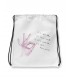 Mochila mano rosa