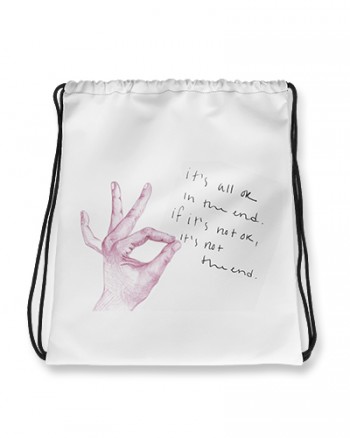 Mochila mano rosa