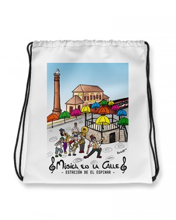 Mochila música en la calle