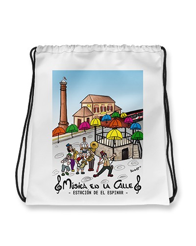 Mochila música en la calle