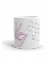 Taza mano rosa