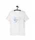Camiseta mano azul