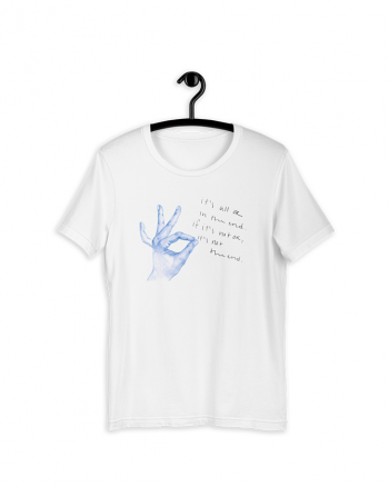 Camiseta mano azul