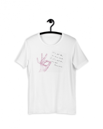 Camiseta mano rosa