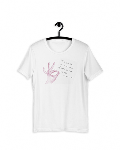 Camiseta mano rosa