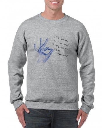 Sudadera mano azul