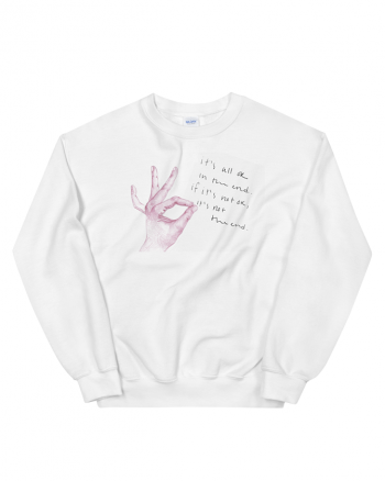 Sudadera mano rosa