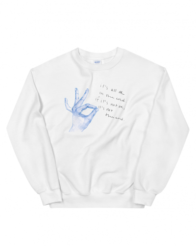 Sudadera mano azul
